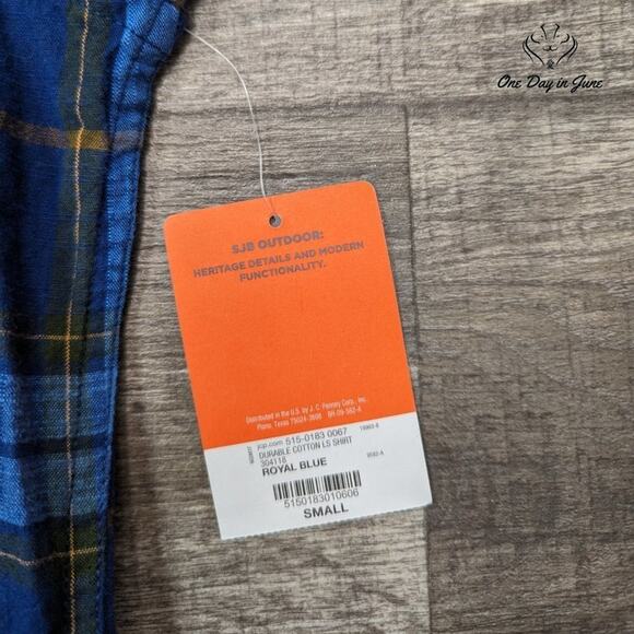 St. John's Bay Outdoor Durable Cotton Button Down Shirt Size S - Picture 2 of 5